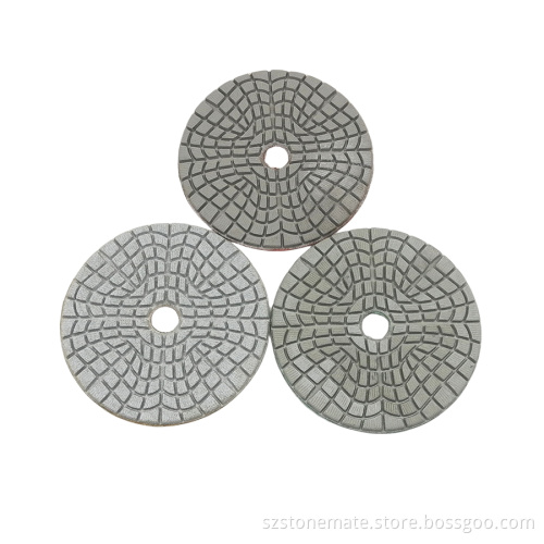 SMT 3-Step Wet Polishing Stone Pads - Diamond Tools for Stone Angle Grinders